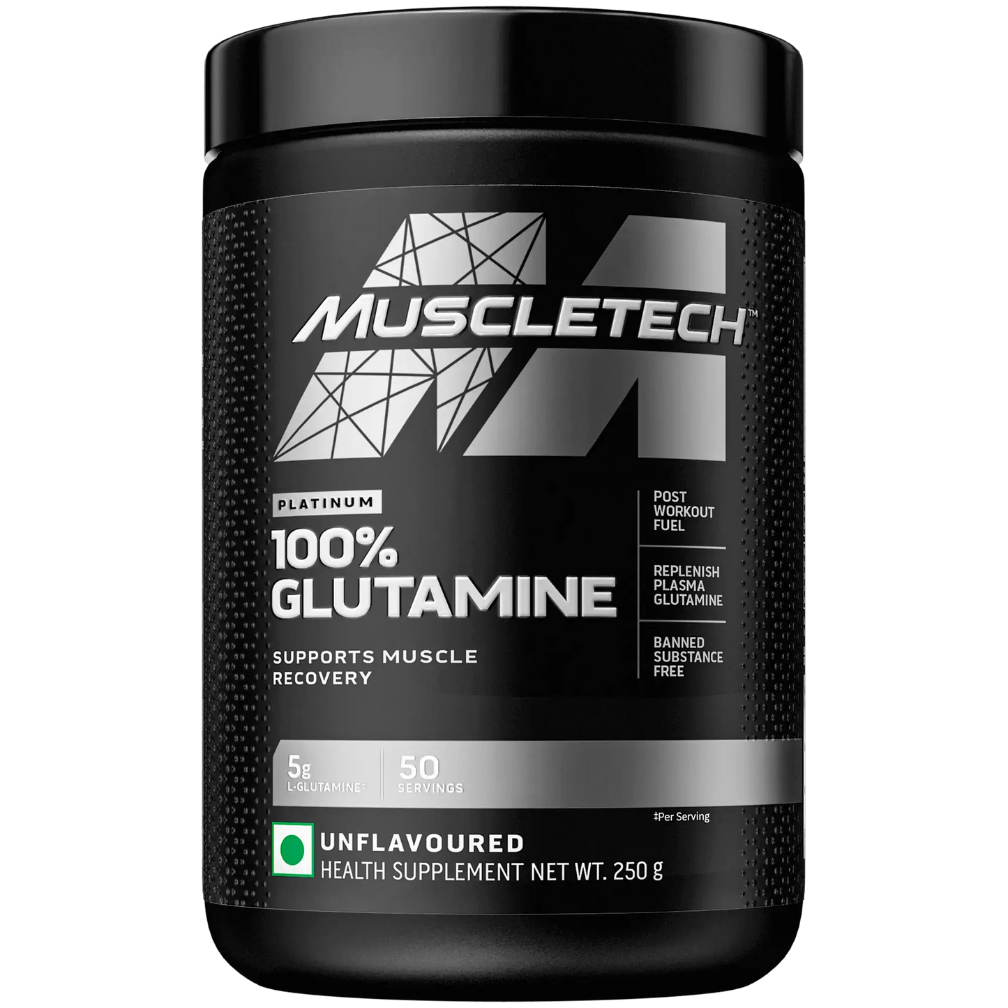 Muscletech™ Platinum 100% Glutamine POST-TRAINING RECOVERY SUPPORT 250gm