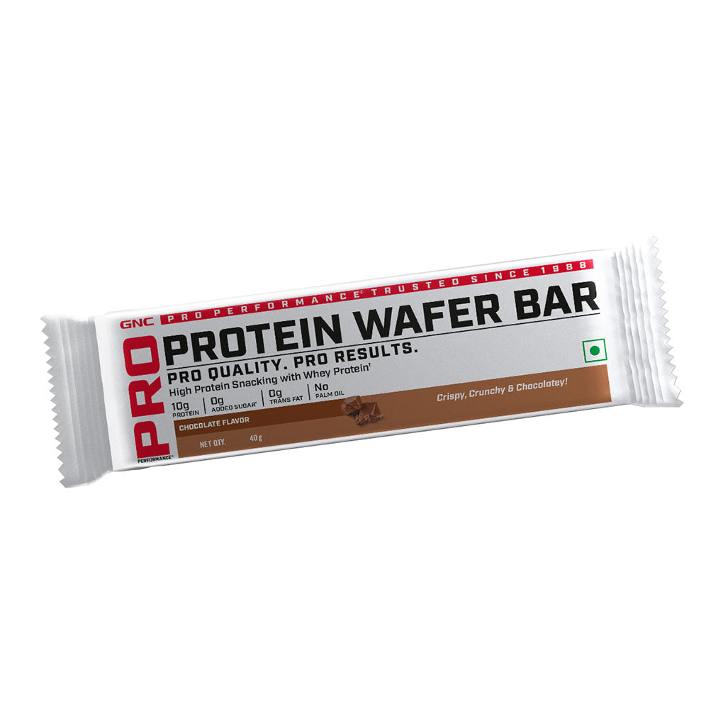 GNC Protein Wafer Bar Chocolate 10g Protein (Pack of 10)