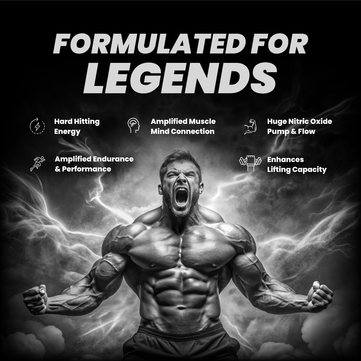 Big Muscle Karnage Black Pre Workout 420gm