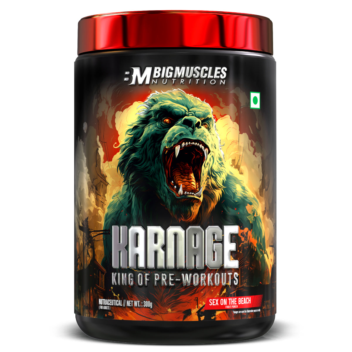 Big Muscle Karnage Pre Workout 300gm