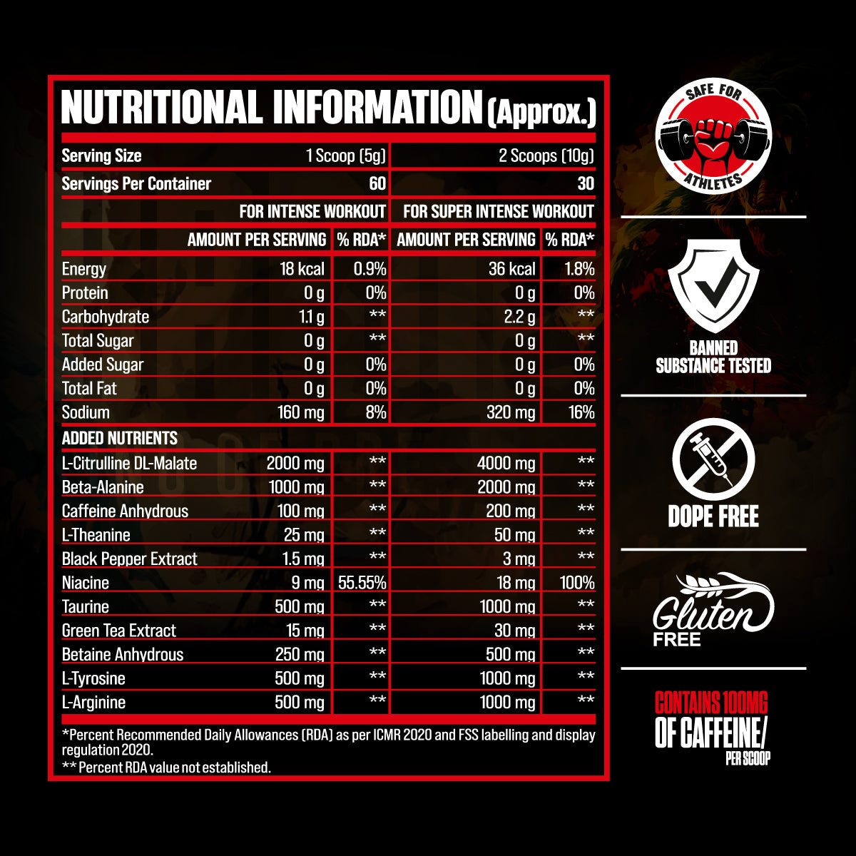 Big Muscle Karnage Pre Workout 300gm