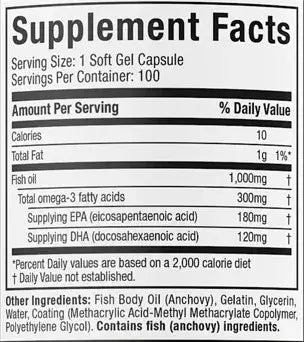 Muscletech™ Platinum 100% Omega Fish Oil Vitamins