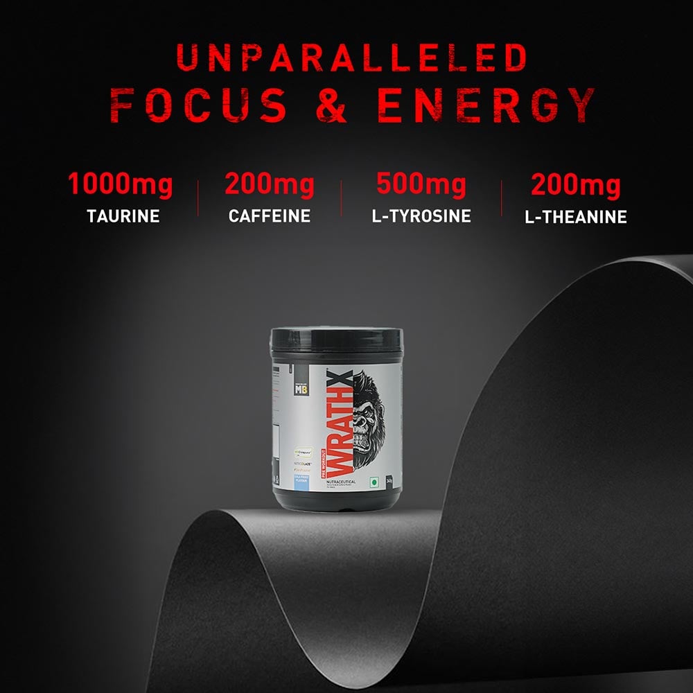 MuscleBlaze Pre Workout WrathX, 340 g