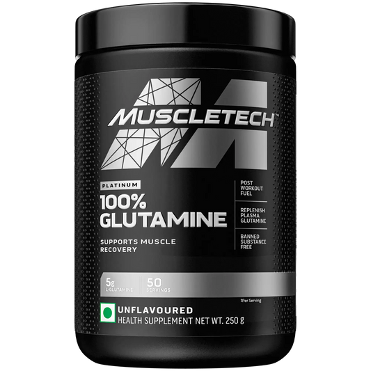 Muscletech™ Platinum 100% Glutamine POST-TRAINING RECOVERY SUPPORT 250gm