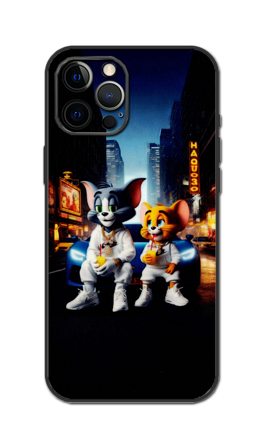Tom And Jerry Embossed Quality Skin For All Model