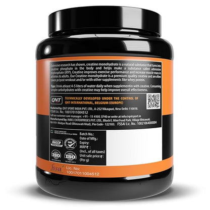 QNT Creatine Monohydrate | 250g | 83 Servings