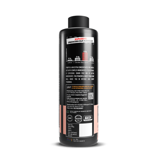 QNT PUMP LIQUID PRE WORKOUT | PEACH, 450ML