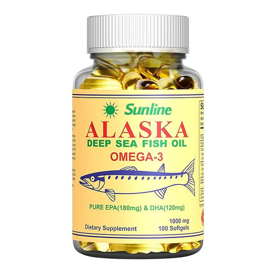 Sunline Alaska Deep Sea Fish Oil Omega-3, 100 Count
