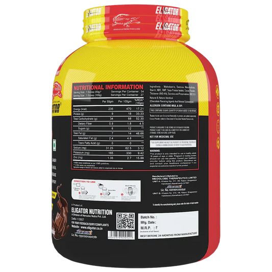 Eligator High Protein Weight Gainer 2.7Kg (6lbs)