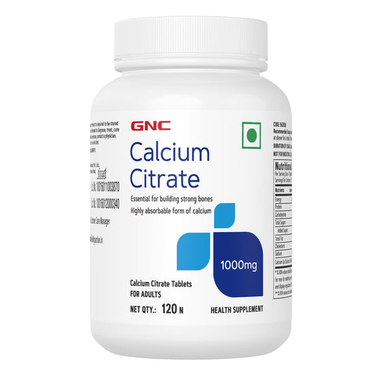 GNC Calcium Citrate 1000mg 120 Tablets