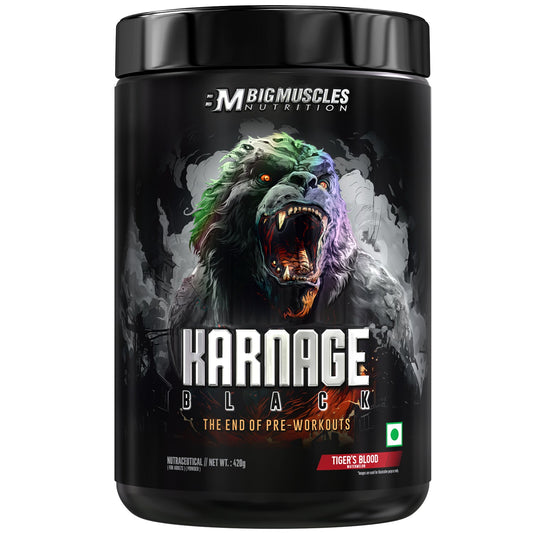 Big Muscle Karnage Black Pre Workout 420gm