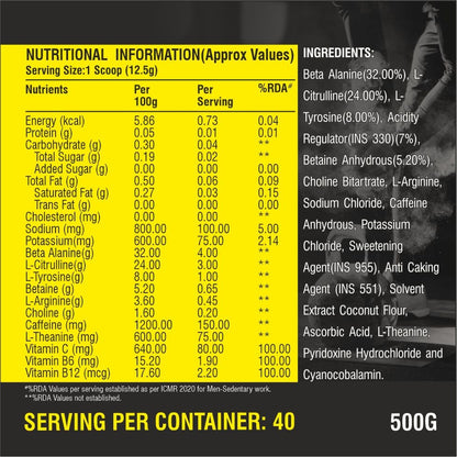 Healthfarm Nutrition  ThPreX Pre-Workout Supplement