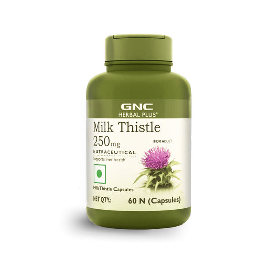 GNC Herbal Plus Milk Thistle 60 Capsules