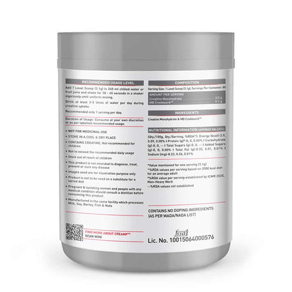 MuscleBlaze Creatine Monohydrate CreAMP, 250 g (0.55 lb)