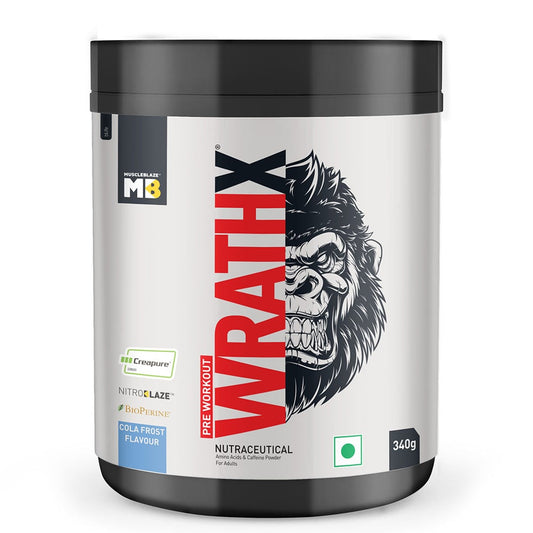 MuscleBlaze Pre Workout WrathX, 340 g